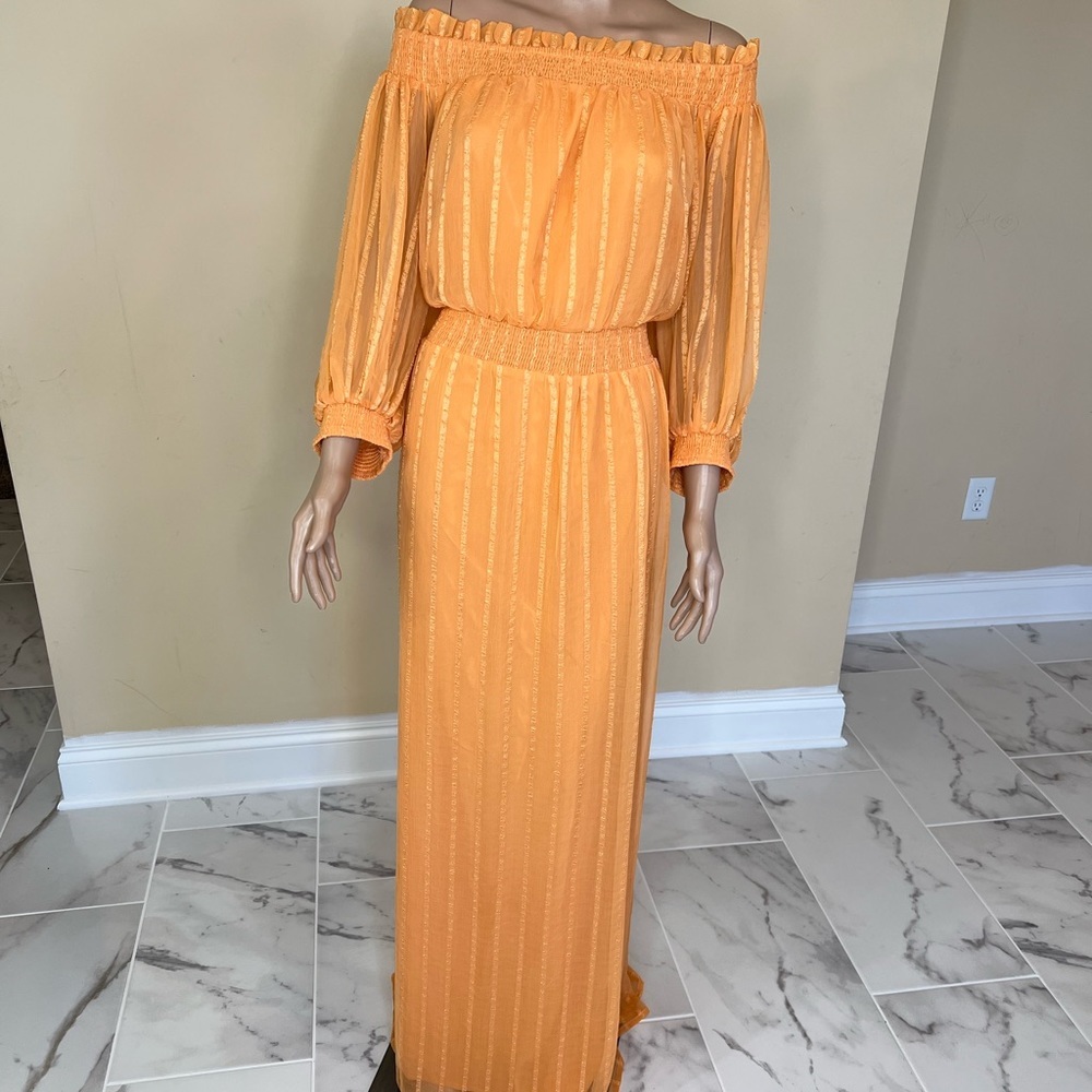 ASOS DESIGN curve off the shoulder maxi dress - Picture 10 of 12